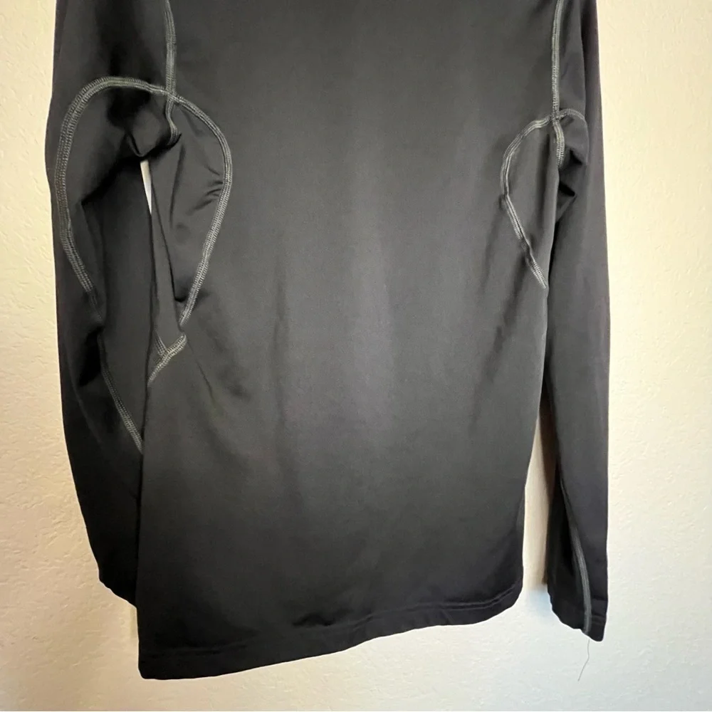 Nike Pro Combat Dri Fit Fitted Black Long Sleeve Shirt Men's Small